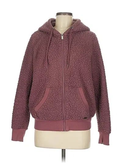 Pre-owned Marc New York Zip Up Hoodie In Burgundy