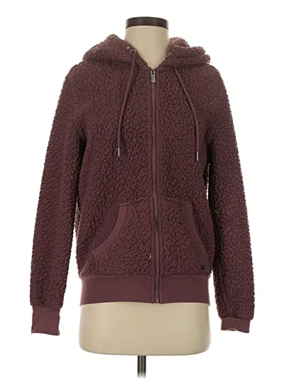 Pre-owned Marc New York Zip Up Hoodie In Burgundy