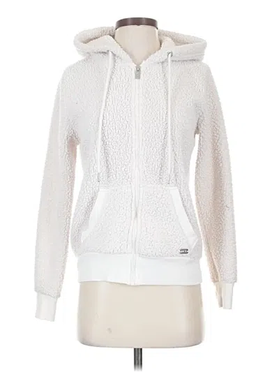 Pre-owned Marc New York Zip Up Hoodie In White