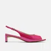 Marc Nolan Carmen Slingback Peep Toe Heels In Purple