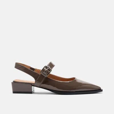 Marc Nolan Chelsea Leather Slingback Block Heels In Multi