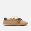 Marc Nolan Colette Tan Suede Sneakers In Brown