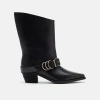 Marc Nolan Donna Moto Ankle Boots In Black