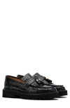 Marc Nolan Journey Croc Embossed Tassel Loafer