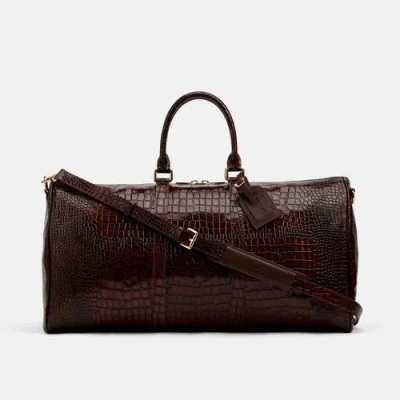 Marc Nolan Large Weekender Duffle Bag In Brown