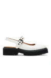 MARC NOLAN MARC NOLAN LUNA LEATHER MARY JANE LUG SLINGBACKS