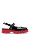 Marc Nolan Luna Leather Mary Jane Lug Slingbacks In Multi