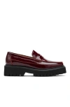 Marc Nolan Ms. Adler Leather Lug Penny Loafers