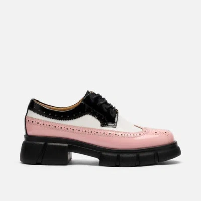 Marc Nolan Ms. Alexander Leather Lug Wingtip Derby In Multi