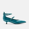 Marc Nolan Paige Patent Leather Kitten Heels In Blue