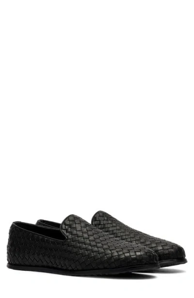 Marc Nolan Portofino Woven Loafer In Black