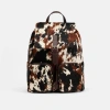 Marc Nolan Soho Dark Horse Pony Hair Backpack In Black