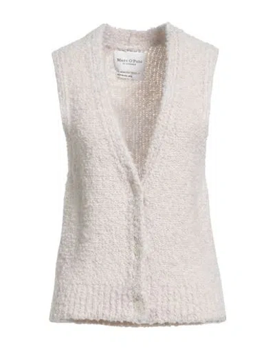 Marc O' Polo Woman Cardigan Cream Size Xl Virgin Wool, Polyester In White