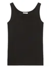 Marc O'polo Sleeveless Scoop-neck Tank Top In Black
