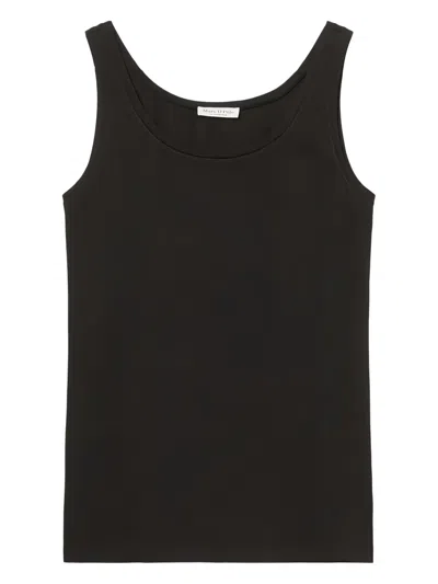 Marc O'polo Sleeveless Scoop-neck Tank Top In Black