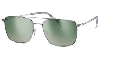 Marc O'polo 505097 00 Occhiali Da Sole Argentati Per Uomo In Green