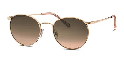 Marc O'polo 505104 60 Men's Sunglasses Gold Size 52 In Brown