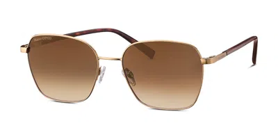 Marc O'polo 505130 60 Men's Sunglasses Gold Size 56 In Brown