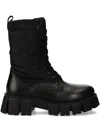 Marc O'polo 50mm Lace-up Lug Sole Boots In Black