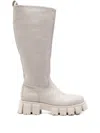Marc O'polo 50mm Leather Boots In White