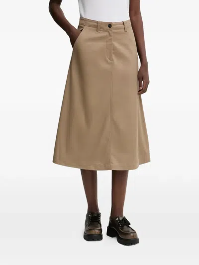 Marc O'polo A-line Midi Skirt In Neutral