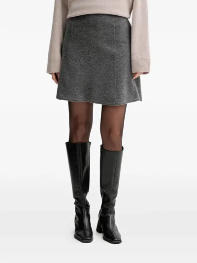 Marc O'polo A-line Mini Skirt In Gray