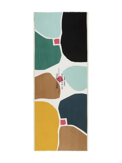 Marc O'polo Abstract Pattern Scarf In Multi