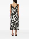 Marc O'polo Abstract-print Midi Dress In Multi