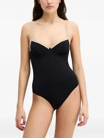 Marc O'polo Adjustable-strap Swimsuit In Black