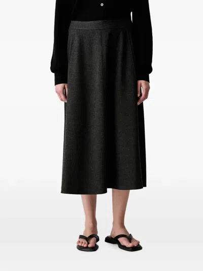 Marc O'polo A-line Midi Skirt In Black