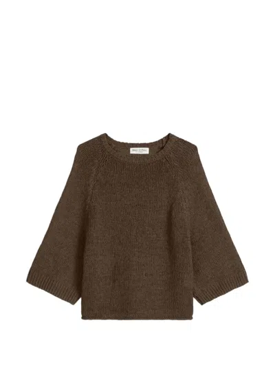 Marc O'polo Bell-sleeve Sweater In Brown