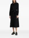 Marc O'polo Belt Collared Midi Dress In Black