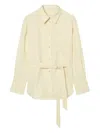 Marc O'polo Belted Button-up Shirt In Yellow