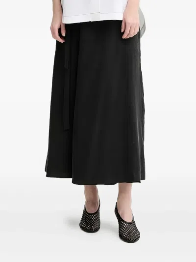 Marc O'polo Belted Midi Skirt In Black