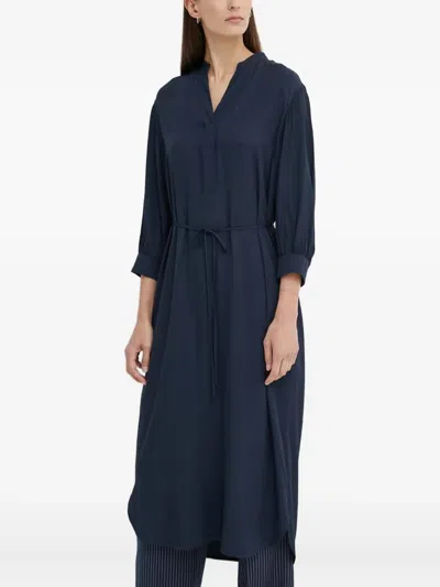 Marc O'polo Belted Shirt Dress In Blue