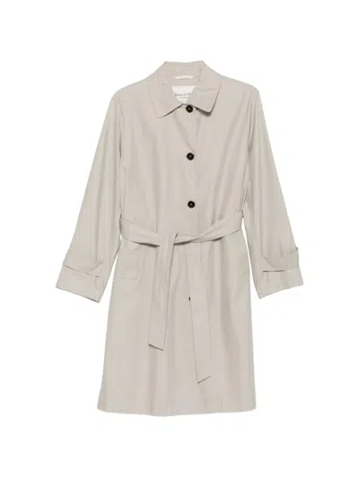 Marc O'polo Belted Single-breasted Coat In Neutral
