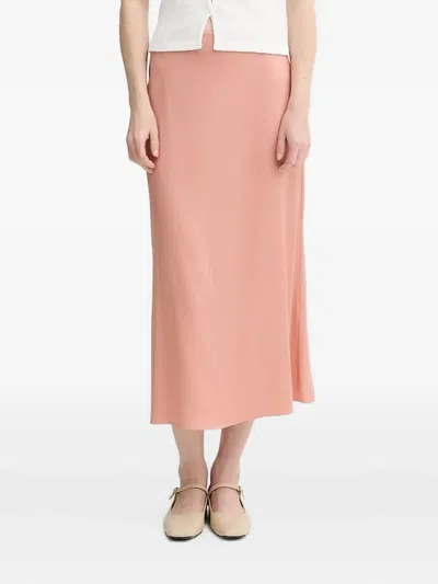 Marc O'polo Bias-cut Midi Straight Skirt In White