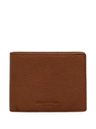 Marc O'polo Bi-fold Leather Wallet In Brown