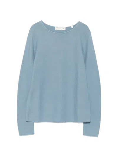 Marc O'polo Boat-neck Sweater In Blue