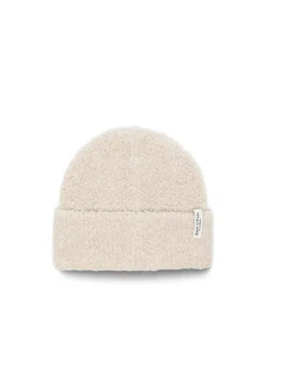 Marc O'polo Bouclé-knit Beanie Hat In Neutrals