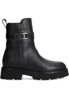 Marc O'polo Buckle-fastening Leather Boots In Black