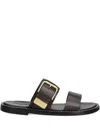Marc O'polo Buckle Leather Slides