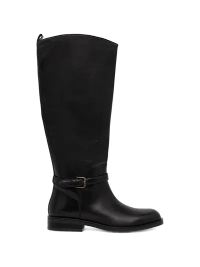 Marc O'polo Buckle Strap Boots In Black