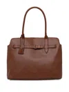 Marc O'polo Buckle Strap Tote Bag In Brown