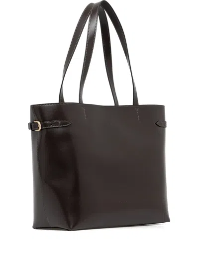 Marc O'polo Buckled Side-strap Tote Bag In Brown