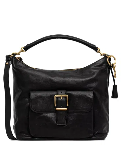 Marc O'polo Buckle-detail Shoulder Bag In Black