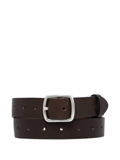Marc O'polo Buckle-fastening Leather Belt In Brown