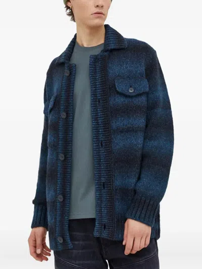 Marc O'polo Button Cardigan In Blue