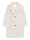 Marc O'polo Button Coat In Neutral