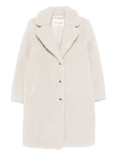 Marc O'polo Button Coat In Neutral